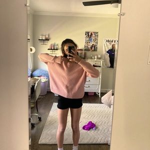 H&M pink sweater SIZE S 💗
